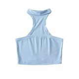 2025 Spring And Summer Pingkou Super Spicy Pure Lust Wind Slings Small Sexy Hanging Neck Bra Text Vest
