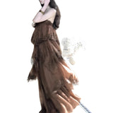 French Sling Lace Dress Women 2026 Spring And Summer Gentle Wind Holiday Thin Cake Dress
