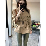 Advanced Windwear Jacket 2026 Autumn New Temperament Double Row British Small Short-Term Waist Coat Top Woman