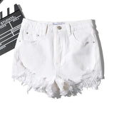Spice Girls Street Style Stretch-And-Fry Shorts Hot-Legged Long Beach Pants Denim Casual