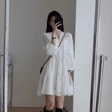 French White Shirt Dress Women 2026 New Spring Small Look Good Xinjiang Yunnan Tourism Wear