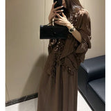 Small Lace Romantic French Suit Giant Slim Lazy 2026 Summer Cool Dress Loose Two-Piece Skirt