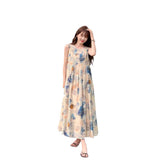 Ink Painting Vest Dress Niche Design Sense 2025 Spring And Summer New Retro Literary Temperament New National Style Long Dress