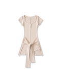 Hottie Sexy Deep V Girl Summer Slimming Waist Belt Short Dress
