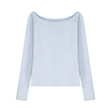 Zhang Jingyi Star With The Same Oblique Shoulder Short-Sleeved Female Open-Shoulder T-Shirt Summer Pure Hot Girl Loose Black Shoulder