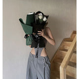 Hottie Style Splicing Vest With Ajoint Bodysuit Woman Summer New Tight Body Slimming Over The Bottom Of The Dress