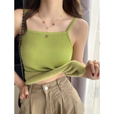 KANING Plus Velvet Sling Vest Women In Autumn And Winter Wearing A White Bra And Bottom Shirt Thicken One Warm Vest