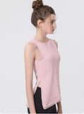 Casual Loose Bag Bag Hoodie Women's Summer Sports Running Fitness Yoga Suit Sleeveless T-Shirt Top