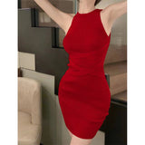 Temperament Famous Style Sexy Dress Women Summer New Tight Thin Design Feeling Inside The Ass Skirt