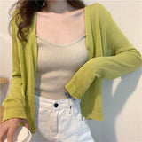 Small Shawl Thin Summer Candy Super Fairy Sunscreen Ice Knitting Outside The Shirt Knitted Summer Temperament Commute