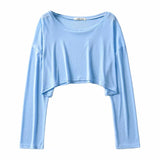 2025 Summer Spring Shirt Women's Jacket Round Collar Loose Women's T-Shirt Sunscreen