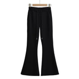 Spice Girls Hooded Back Strapped Night Running Set Horn Pants Casual Trousers Two-Piece Zipper Open Shirt
