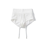 Hottie Summer High-Waisted Ass Slings Ultra-Short Hot Pants Beach Pants Fitness Leisure Arc Leg Length