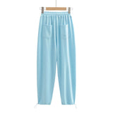 Spice Girl Purple Casual Swear Girl Ins Tide Spring And Autumn Broad Legs Loose Thin Jazz Sweatpants Small