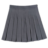Safety Pants + Zipper + Button-Downed Skirt JK Uniform Korean Fashion Student Skirt Half Skirt Skirt