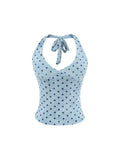 Real Shooting Hottie Hanging Neck Vest Woman With Breast Pad Summer 2026 Short Outer Wear Pure Desire Top