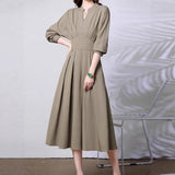 Early Spring Elegant Simple French Dress 2026 New Fashion Age Reduction Slim Temperament Dress