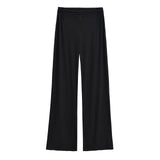 Purely Want Girl V Waist Zipper Display Thin Leg Trousers Leg Long Vertical Trousers Home Comfortable Yoga Pants