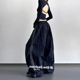 Vintage Red Sweatpants Women 2026 New Year Pop College Wind Jazz Dance Loose Scimits-On Shorts