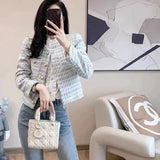 2026 Spring And Autumn New Fashion Small Scented Short Coat Women's Heavy Industry High-Sense Sensing Commuter Long Sleeve Blouse