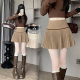 Real Shooting 2025 New Version Of Red Sweet And Spicy Wind To Repair Height Waist Hair Of The Hundred-Fold Skirt Half-Dress Woman