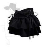 The Bow Strap Of The Hundred-Fold Skirt Spring And Autumn New Pure Babes A Word Thin Short Skirt Design Summer Half Skirt