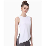 Casual Loose Bag Bag Hoodie Women's Summer Sports Running Fitness Yoga Suit Sleeveless T-Shirt Top