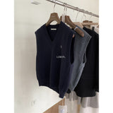 Green Tea Small Pony Embroidery Han Ling Wearing Chic Chic Folding Vest College Blouse