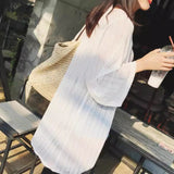 2026 Spring And Summer Sunscreen Ultra-Thin Perspective Chiffon Sleet Cardigan Air-Conditioning Shirt Long Shawl Coat Summer New Woman