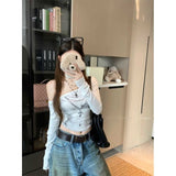 Vintage Sexy Hottie Windy Shoulder Long-Sleeved T-Shirt Girl Spring New Slimming Inside Short Top