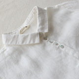 2026 Summer Fashion Loose Large Size Women's Cotton Collar Medium Long Simple Generous Meat Cover Thin Dress