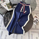 Fashion Leisure Sports Suit Women's Early Autumn Explosion Of The Street Atmosphere Thin Open-Shirt Broad Leg Pants Two Sets #807