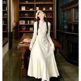 Small Knitted Dress Autumn And Winter Lace Spliced Fishtail Skirt Half-High Sweater Skirt