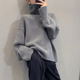 KANING Basic High-Necked Hooded Sweater Women's New Loose Lazy Wind Bottoming Shirt In Autumn And Winter 2026