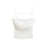 Sexy Folded Bra Pad Small Vest Women's New Elastic Sling Belt Short Top