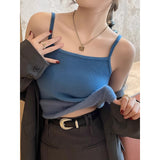 KANING Plus Velvet Sling Vest Women In Autumn And Winter Wearing A White Bra And Bottom Shirt Thicken One Warm Vest