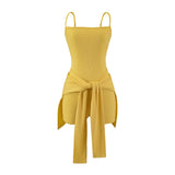 Sweet Hottie Summer Waist Strap Two Sets Of Slings With Sleeveless Bottom Vest Thread Thin Top