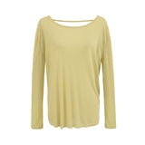 Twisting Back Sunscreen T-Shirts In The Long-Sleeved Autumn With A New T-Shirt Collar