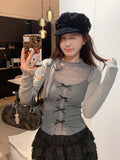 Designing Long-Sleeved Bottom Shirt Women 2026 New Spring And Autumn T-Shirt Repair Huge Good-Looking Fashion Top Two Sets
