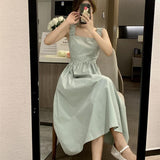 French Suspension Dress Women's Summer 2025 New Slimming Back Temperament A-Character Skirt