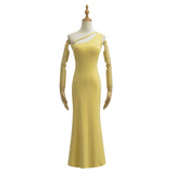 Pure Breeze Summer With Chest Cushions Inclined Shoulder Dress Irregularly Received Waist A-Character Dress Dress Dress Dress