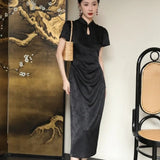 2025 New Heiguang Heavy Industry Cheongsam Dress Women's Summer National Style Improvement Of The New Chinese Dress