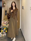 New Early And Early Autumn High-End Feeling Korean Atmosphere Wearing Black Dress Female French Temperament Dress