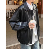 Fashion 2025 Autumn Maid Style Private Clothes Geek Synthetic Leather Suit Collar Body Type Of Women's Leather