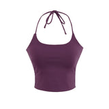 2025 Short-Term Repair Body-Deck Sling Suit Summer Hottie Candy Color All-In-One Chest Mat With Hanging Neck Vest Woman