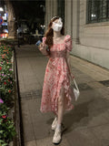 New High-End Feel-Fooked Wind-Crushed Dress Summer Femininity Irregular Long-Term Skirt