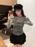 Designing Long-Sleeved Bottom Shirt Women 2026 New Spring And Autumn T-Shirt Repair Huge Good-Looking Fashion Top Two Sets