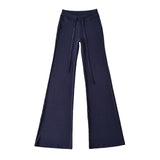 Laziness And Languids Are Thin And Thin On The Basis Of Low-Waist Micro-Racleous Trousers New Thin And High-Waisted Trousers