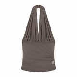 Fashion Korean Version Pure Desire Mesh V-Neck Sling Vest Women's Summer New Slimming Short Top Tide