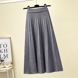 2026 Autumn New Half-Dress Lady Slimming Long High-Waist Knitting Skirt Loose Women Can Wear